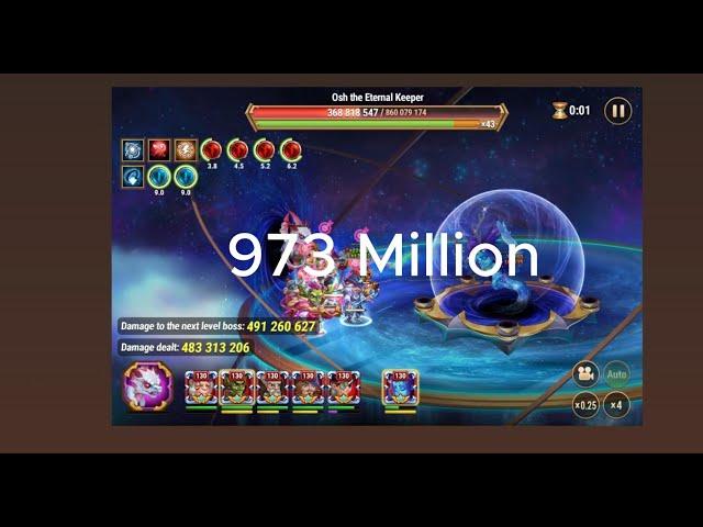 Herowars Asgard Cornelius 973 million vs 160 Osh