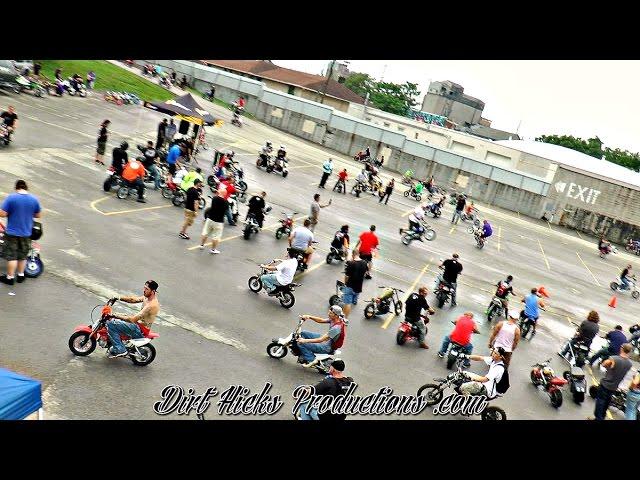 DUDE DATE 2016 - WORLD'S LARGEST PIT BIKE RIDE **BONUS FOOTAGE** - 50CC & GROM STUNT RIDING