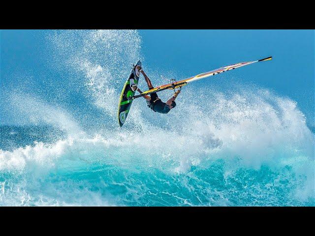 Big Wave Windsurfing at Hookipa Beach Maui, Hawaii