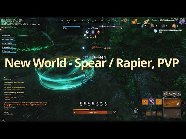 New World Spear / Rapier PVP Montage 1