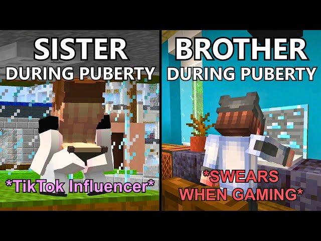 Brother VS Sister Portrayed by Minecraft #2