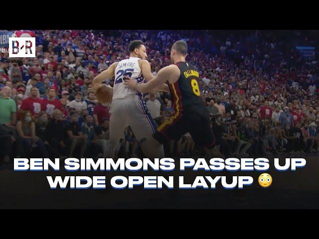 Ben Simmons Passes Up Open Shot Late In 4th Quarter Game 7 vs. Hawks