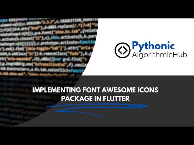 Adding Font Awesome Icons to Your Flutter App