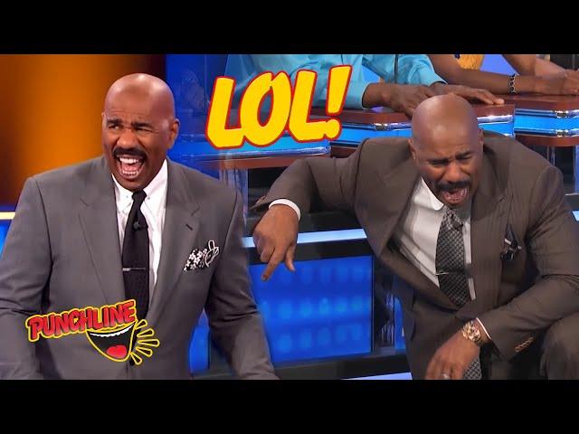 Top 3 FAMILY FEUD Moments That Had STEVE HARVEY Cracking Up!