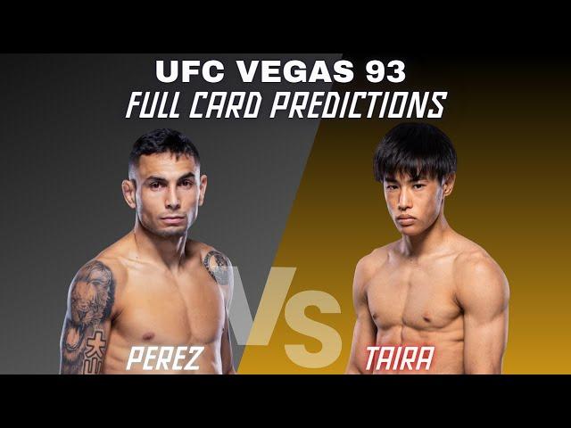 UFC Fight Night Vegas 93 Perez vs Taira Predictions & Full Card Breakdown | Betting Tips