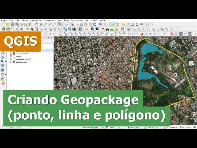 Criar geopackage do zero no QGIS -  ponto, linha e polígono