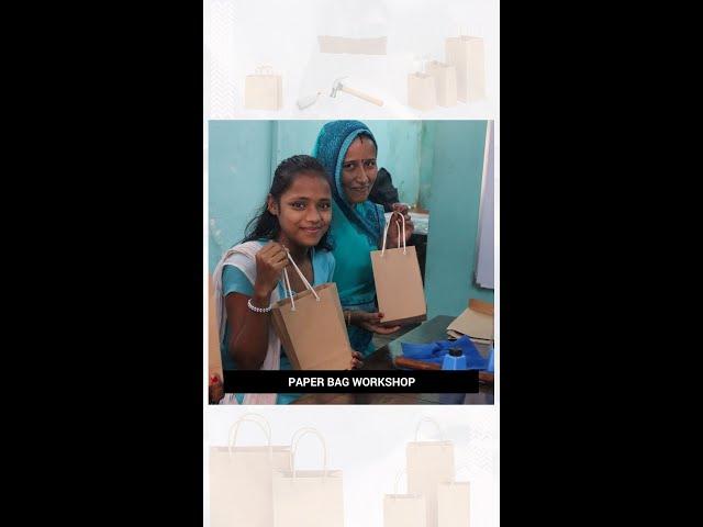 Vocational Training at Vision Rescue | Making of Paper bag | Skill Development for Women | NGO