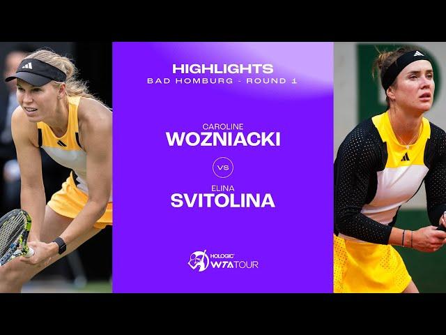 Caroline Wozniacki vs. Elina Svitolina | 2024 Bad Homburg Round 1 | WTA Match Highlights