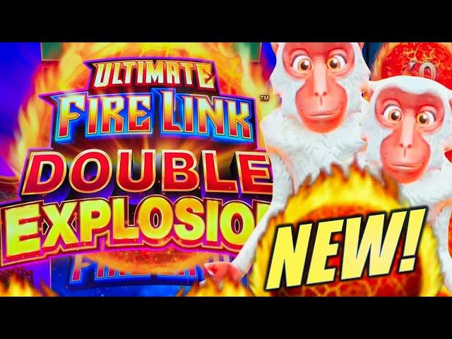 NEW SLOT! DOUBLE THE FUN!!  ULTIMATE FIRE LINK DOUBLE EXPLOSION Slot Machine (LIGHT & WONDER)