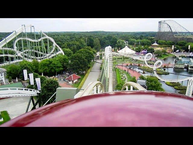 Big Loop front seat on-ride HD POV Heide Park