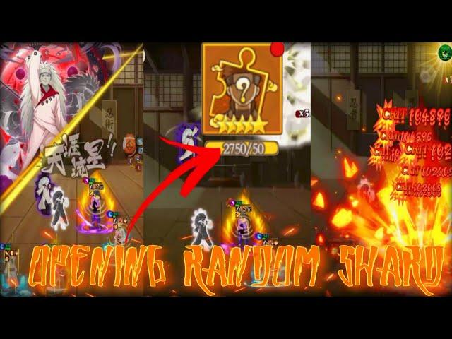 Temple of Shadows Opening 2750 Random ShardMadara Six Path Star lvl 9 Naruro Idle RPG - android/iOS