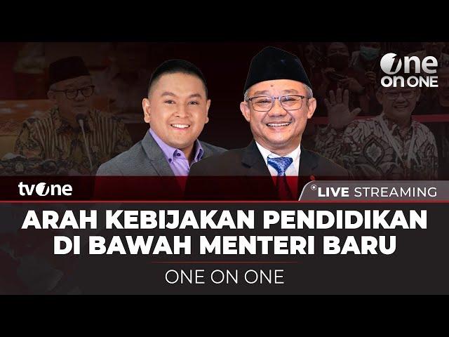 [LIVE] One On One Bersama Prof. Abdul Mu'ti, Menteri Pendidikan Dasar Dan Menengah RI | tvOne