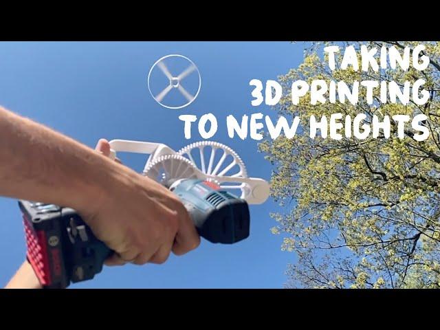 DRILL POWERED Helicopter Toy - Fully 3D Printed