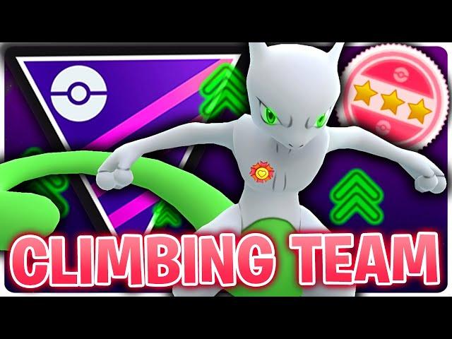 MY CLIMBING TEAM! *SHUNDO* LEVEL 51 MEWTWO IS THE BEST SAFE SWAP | MASTER LEAGUE | GO BATTLE LEAGUE