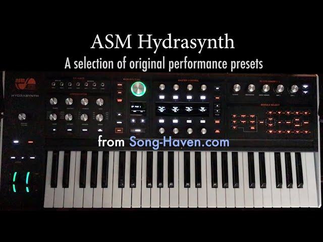 Hydrasynth original performance patches