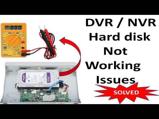 How to solve the DVR/NVR Hard disk not working issue | CCTV | Hikvision Harddisk not exist