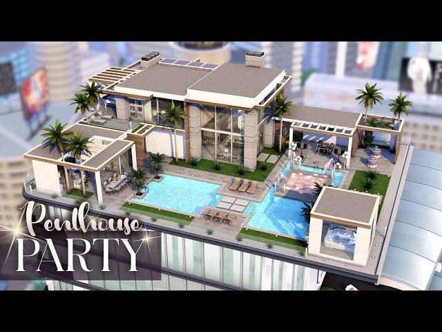 LUXURY PARTY PENTHOUSE | NO CC | The Sims 4: Party Essentials Kit Speed Build