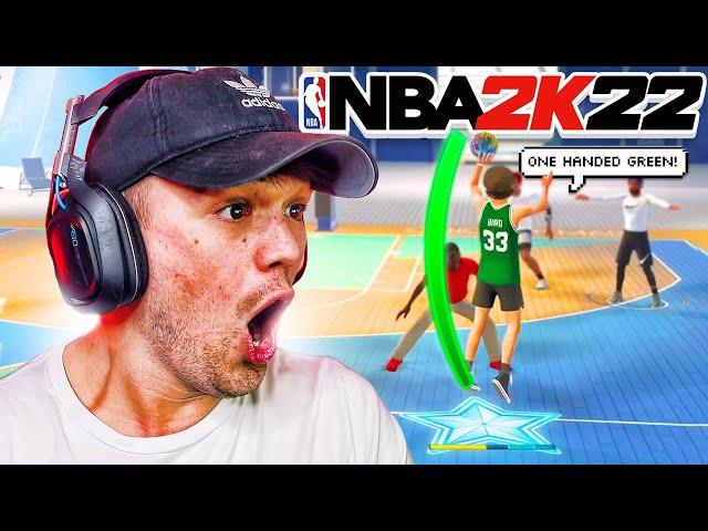 I FOUND A ONE HANDED GREEN JUMPSHOT on NBA 2K22! (NEW BEST CUSTOM JUMPSHOT AFTER PATCH)