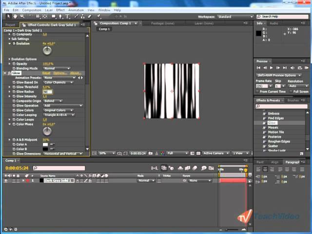 Эффект сияния в Adobe After Effects CS5. Часть 1 (47/49)