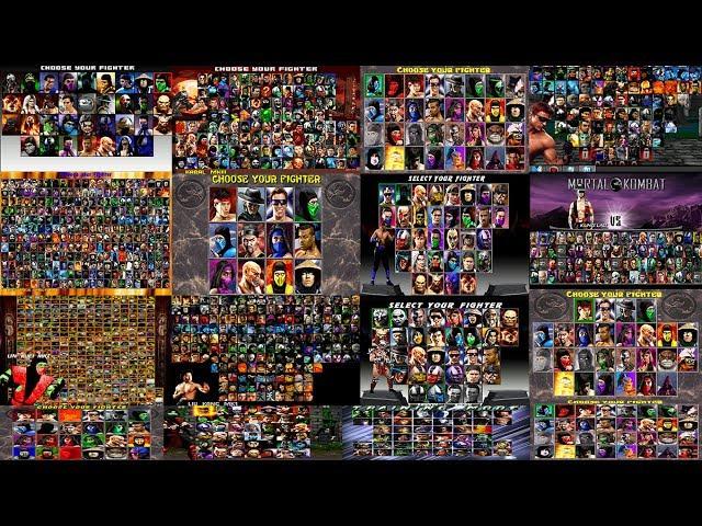 Mortal Kombat  -All MKP Select Screens- from 2007 to 2017 (Alberto Blaze)