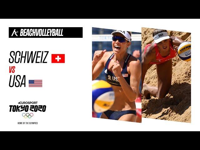 Schweiz vs USA | Beachvolleyball - Highlights | Olympische Spiele - Tokyo 2020