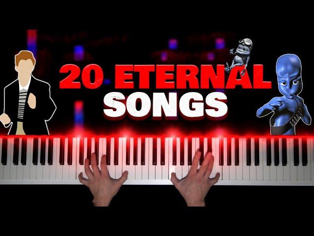 20 ETERNAL SONGS ON PIANO  (80s - 2000s)