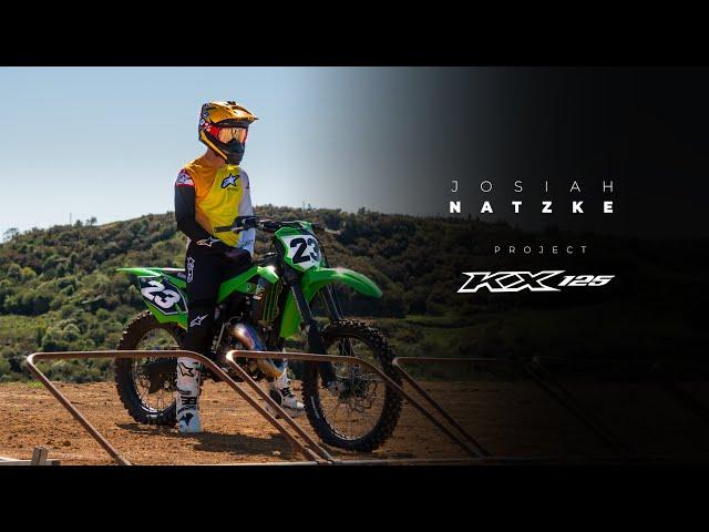 Kawasaki KX125 2 stroke action RAW! Josiah Natzke Rips