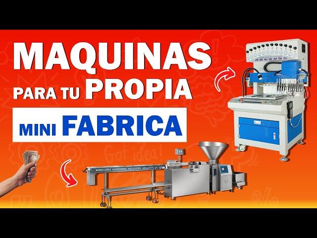 7 MAQUINAS para tu MINI-FABRICA   | Las mas RENTABLES y POCO CONOCIDAS para GANAR DINERO 