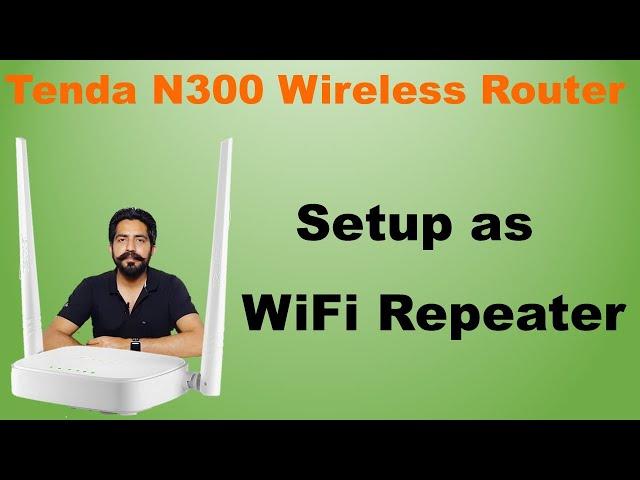 How to Setup Tenda Wireless N300 Router as Wifi Repeater in Hindi