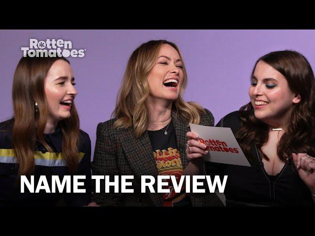 Olivia Wilde & the 'Booksmart' Cast Play "Name the Review" | Rotten Tomatoes