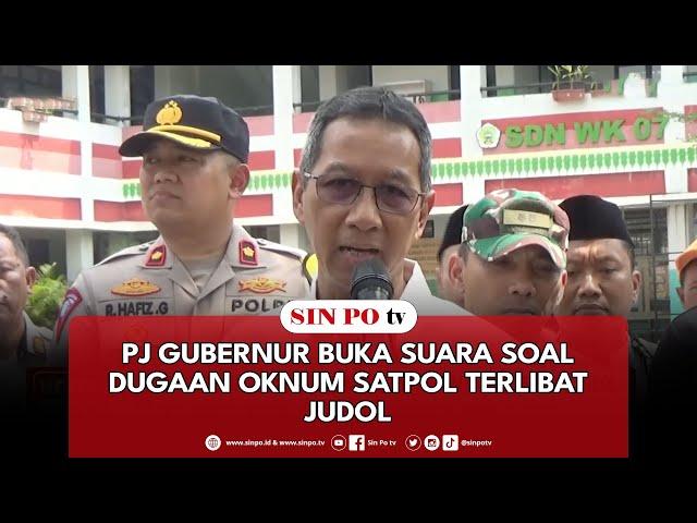 Pj Gubernur Buka Suara Soal Dugaan Oknum Satpol Terlibat Judol