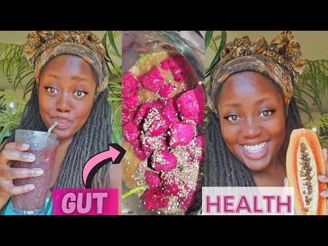 The ULTIMATE Gut Health Smoothie and Raw Vegan Breakfast || Quick & Easy Vegan Recipe - Colon Health