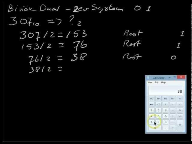 Dezimal in Binär