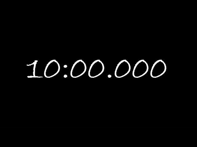 10 minutes/600 seconds timer/countdown/counter