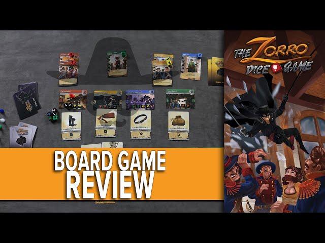 Zorro the Dice Game Board game Review