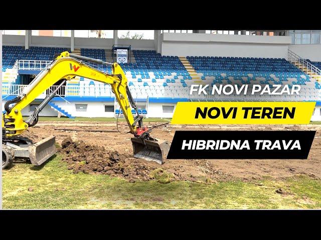 Gradski stadion u Novom Pazaru dobija novi hibridni teren