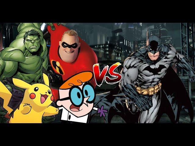 MUGEN Request 640: Hulk, Mr.Incredible, Pikachu, Dexter VS Batman