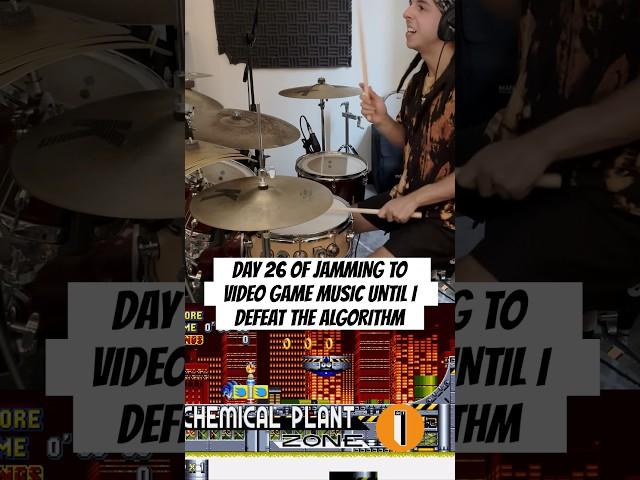 DAY 26 - SONIC MANIA - CHEMICAL PLANT (-@SonicJGB) #drums #sonic #memes #daily #explore #drummer