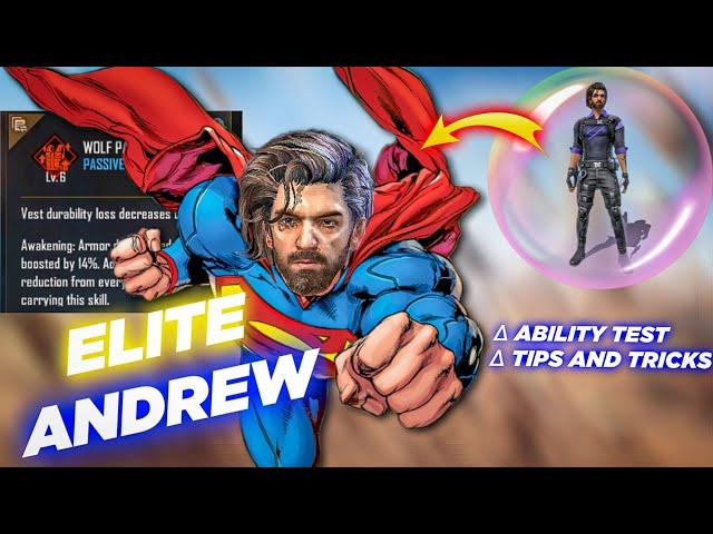 ELITE ANDREW ability test|| After update Andrew Character||elite Andrew full details in hindi