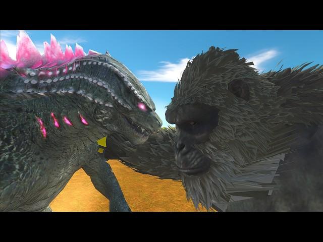 Godzilla X Kong :The epic Godzilla 2024 evolved form! - Animal Revolt Battle Simulator