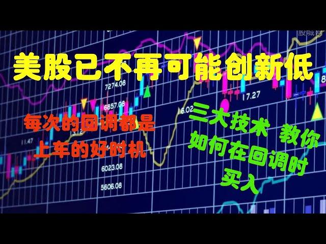 美股下周走勢分析，美股V形反转确认，已不再可能創新低，每次回调都是上車的好時機。三大技術綜合使用，教你如何在回條是買入股票。（有CC字幕）