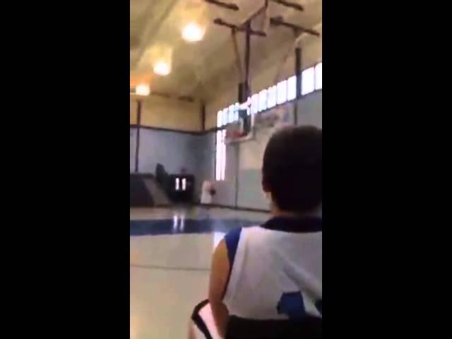 Crazy basketball shot