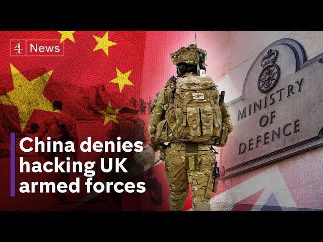 China suspected of hacking UK armed forces payroll