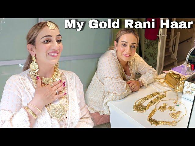 ️My Gold Rani Haar and Choker Set  22k Light Weight Design Came️ From  India Mom Dad️..!