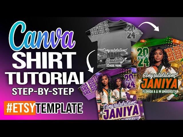 CANVA DESIGN STEP BY STEP TUTORIAL | TURN 1 ETSY TEMPLATE TO MULTIPLE DESIGNS | LINGWAY DESIGN