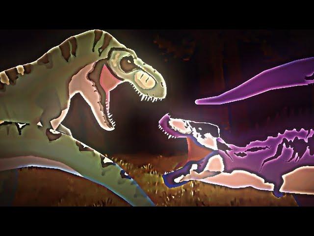 tyrannosaurus rex(Buck) vs tarbosaurus | dinosaur battle | PPANIMAN | animation