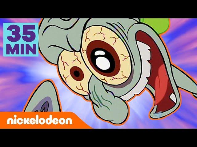 SpongeBob Schwammkopf | 35 Minuten zu Thaddäus' SCHLIMMSTEN Tag! | Nickelodeon Deutschland