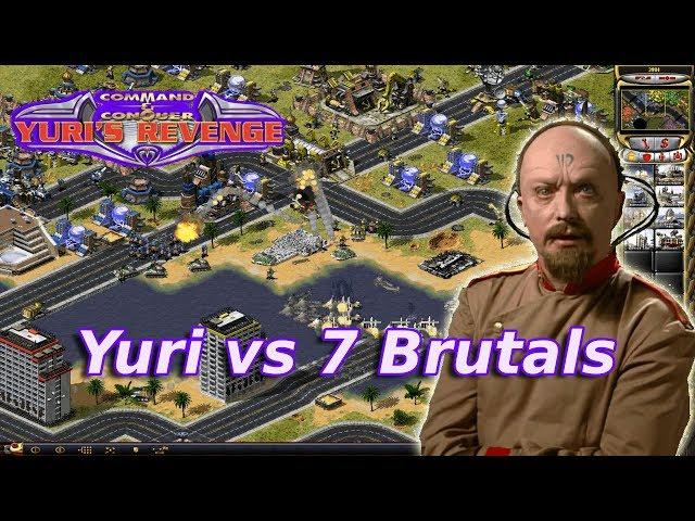 Red Alert 2 - Near Ore Far Map - 7 brutals vs 1 yuri