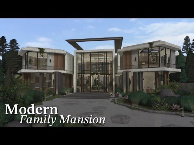 Bloxburg: Modern Family Mansion | Speedbuild | Roblox Bloxburg