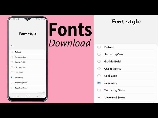 Samsung Font Style: How To Download Font Style in Samsung A20/A30/A40/A50/A70/A71 @HelpingMind